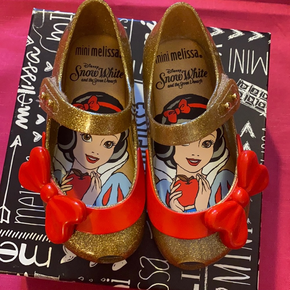 Mini Melissa Snow White shoes Toddler Girls 8
